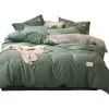 The green bedding is paired with bed boards to support the wooden bed frame, which is environmentally friendly, quiet and has a stable load-bearing capacity Item Picture